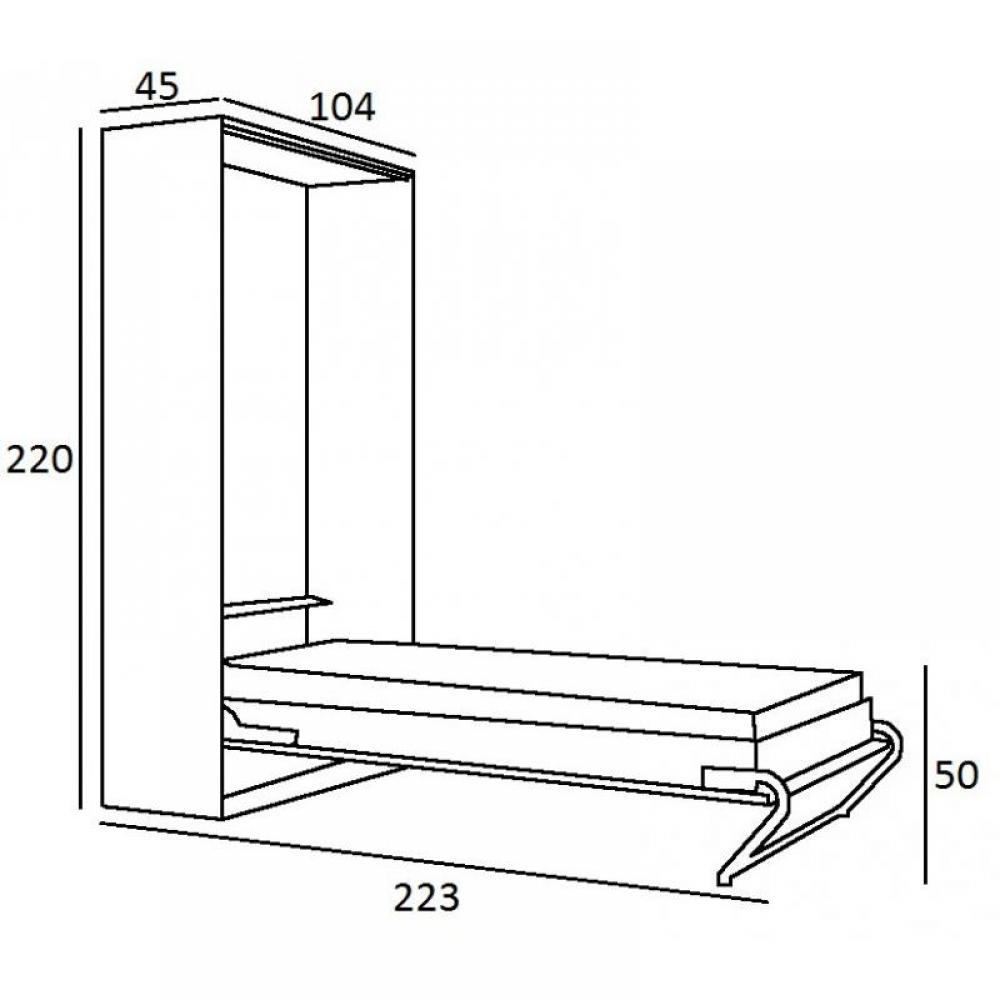 Lits escamotables, armoires lits escamotables, Armoire lit KUBIC 