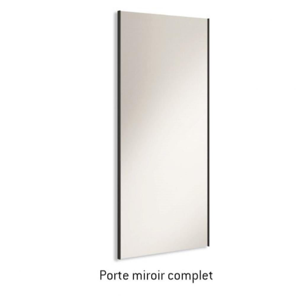 Armoire 3 portes coulissantes encastrées 298x236 Polar façade Essence Cobalto Laquée miroir central