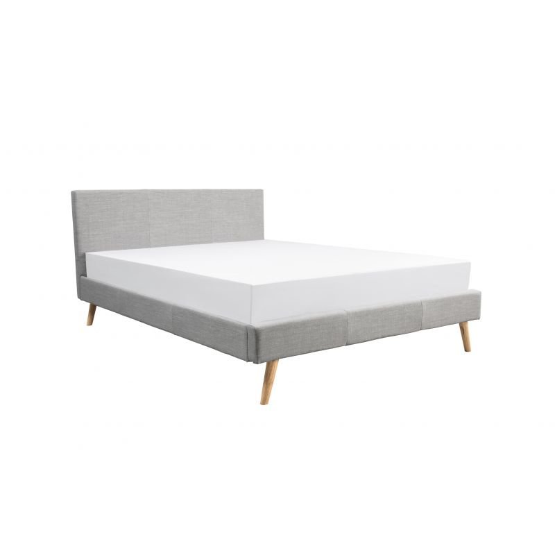 Cadre de lit REMO 140 x 190 cm sommier gris