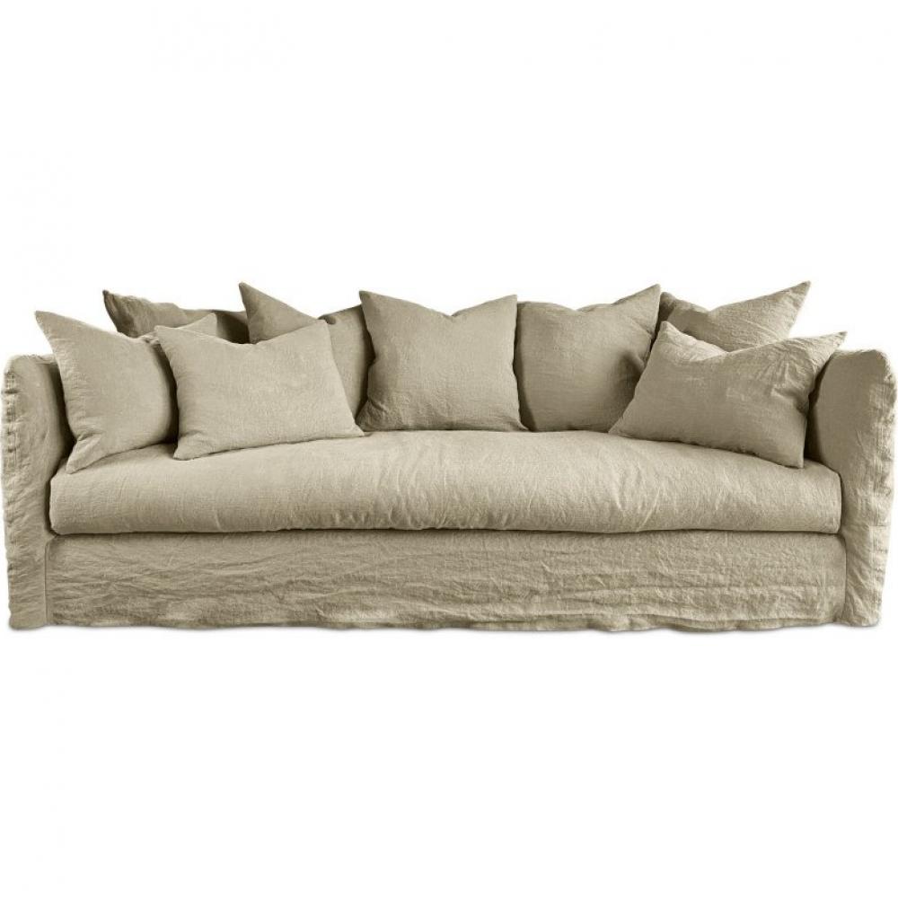 Canapé 5 places FIGARI 225 cm tissu Sweet naturel  Home Spirit