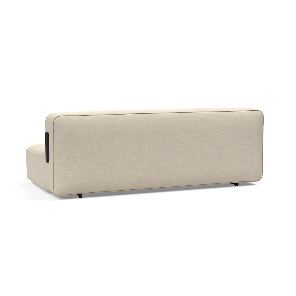 INNOVATION LIVING  Canapé convertible design YONATA tissu Phobos Latte