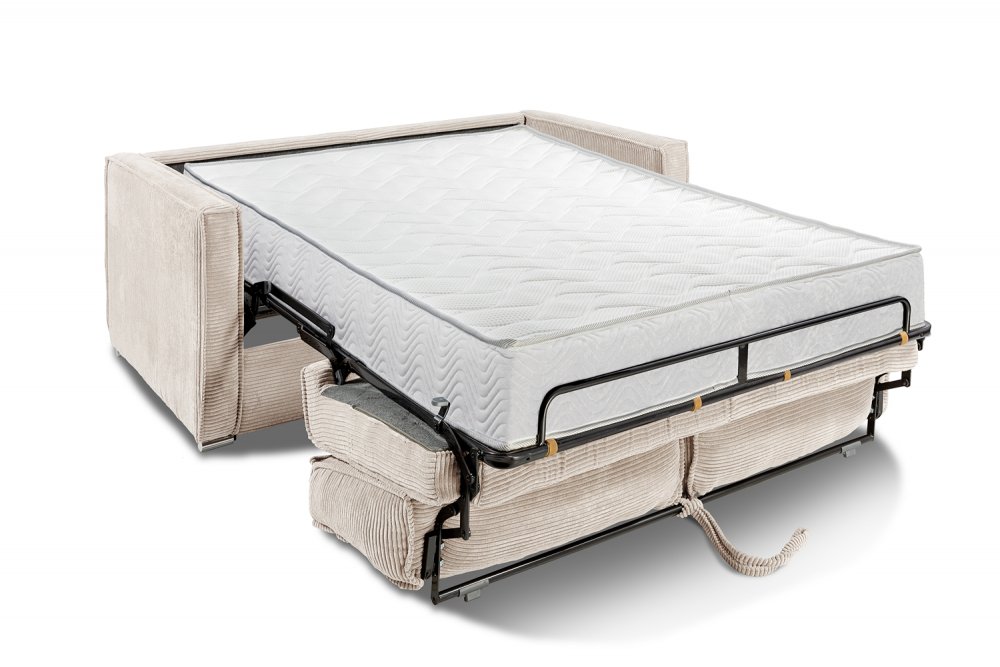 Canapé convertible express 140 ARLES matelas mémory 22 cm sommier METAL