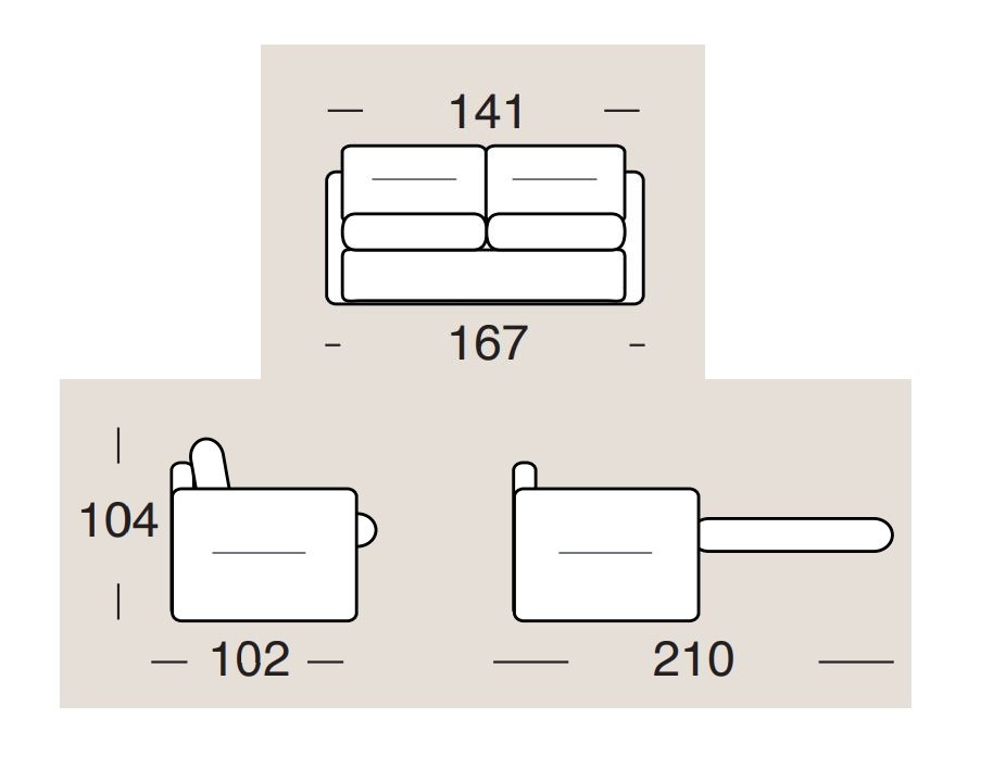 Canapé convertible 2/3 places DELICE ouverture EXPRESS 120*195 cm matelas 17cm