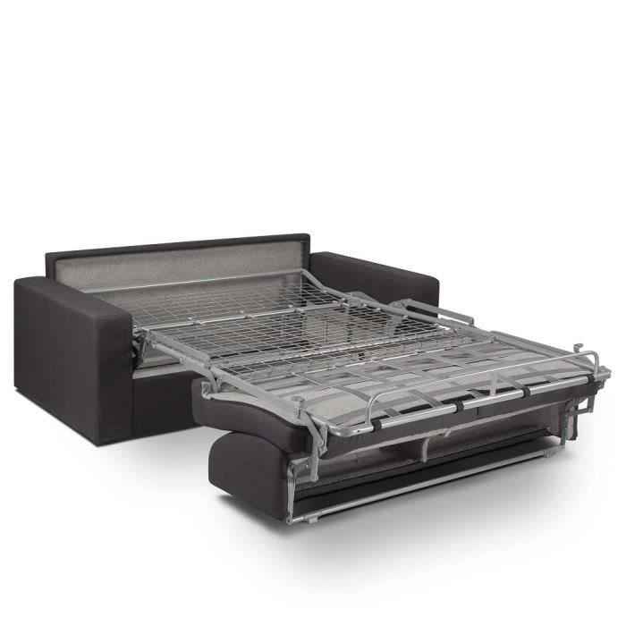 Canapé HAUSSMAN  convertible express matelas 16 cm sommier métal 160 cm