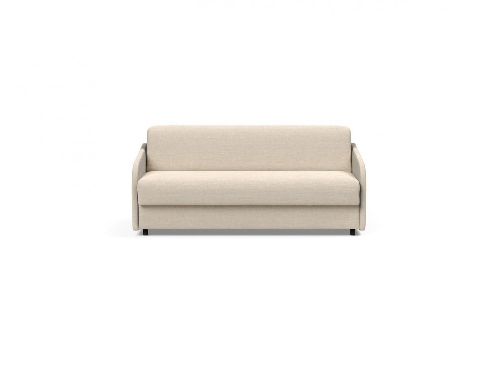 INNOVATION LIVING  Canape design EIVOR Dual convertible lit 195*140cm tissu Phobos Latte