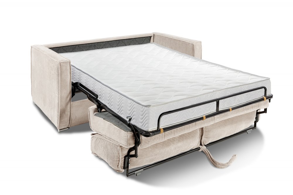 Canapé convertible express 120 CANNES matelas 16 cm sommier LATTES