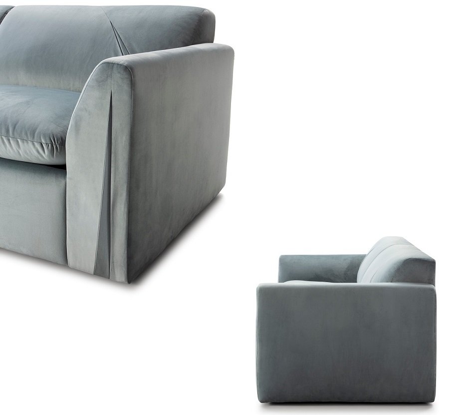 Canapé fixe 3 places maxi SOOTH tissu personnalisable