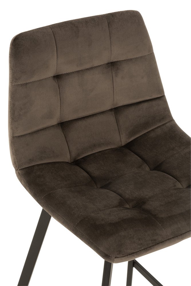 Chaise design ergonomique et stylisée au meilleur prix, Lot de 4 chaises  design scandinave VELVET tissu beige