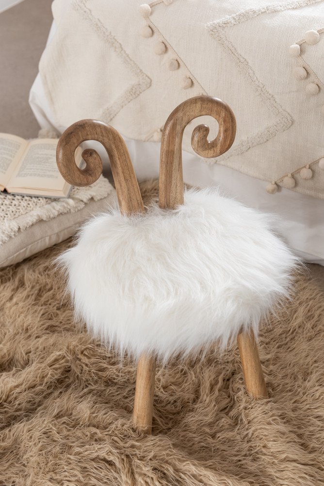 Chaise pour Enfant Oreilles Lapin 56cm Naturel