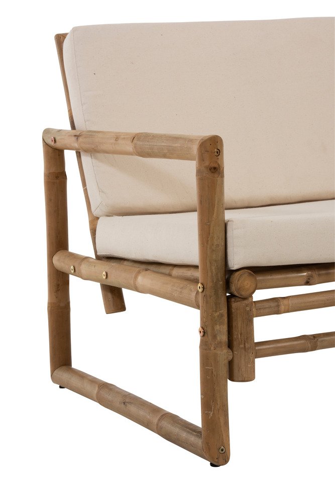 Chaise avec coussin LOVA Bambou /  Naturel