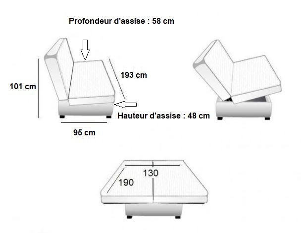 CLIC CLAC convertible GELA 130*190 cm matelas STARFLEX 13 cm