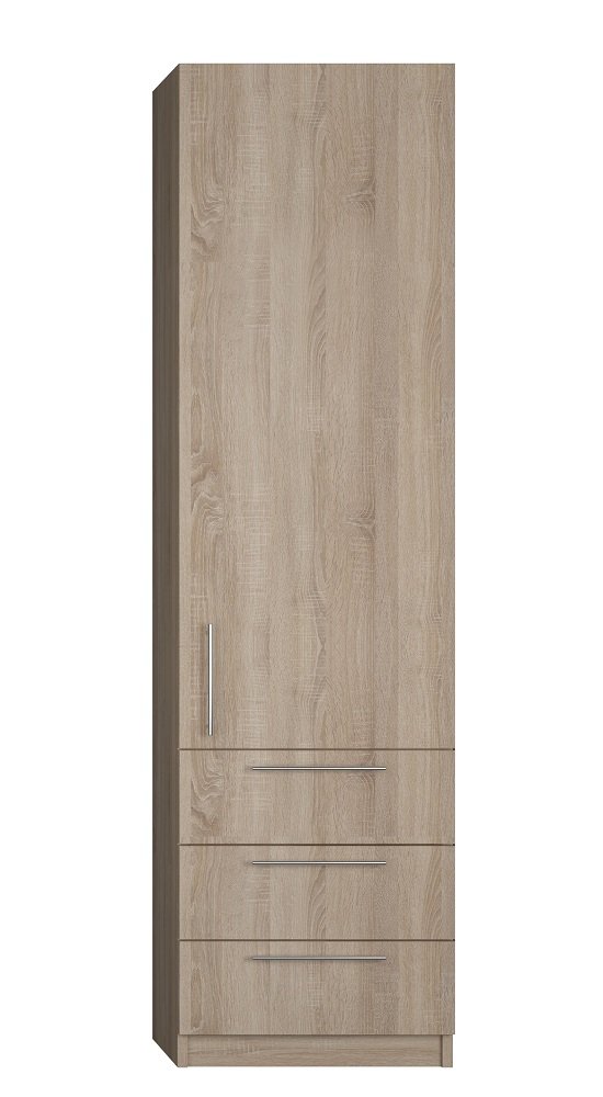 Armoire de rangement 1 porte, 3 tiroirs 50*50 hauteur 223 personnalisable