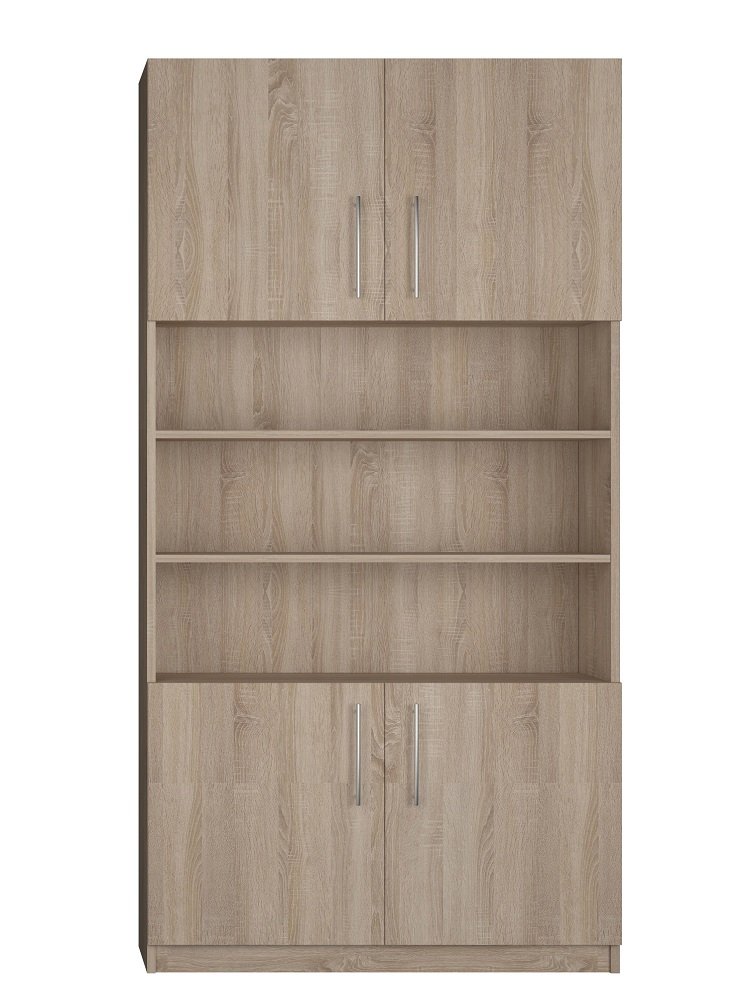 Armoire de rangement 4 portes niche centrale 100*50 cm hauteur 240 cm