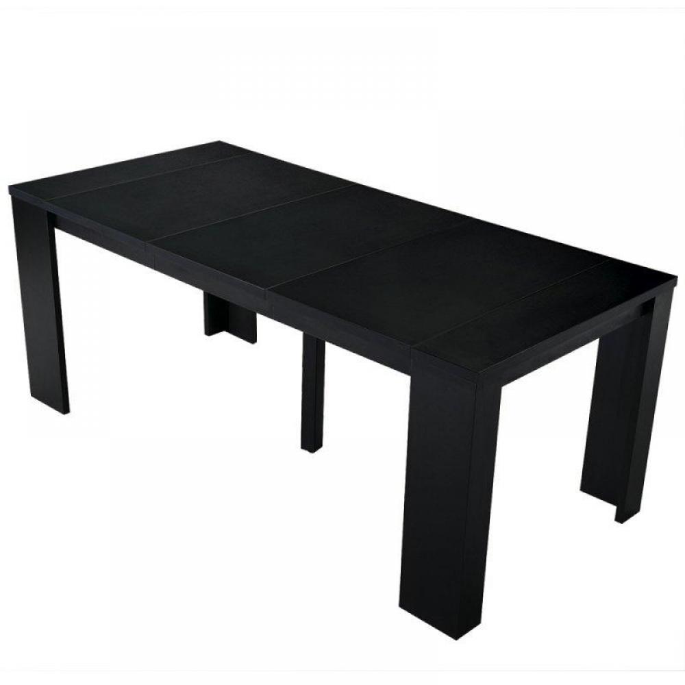 Console Extensible en Table Repas ELASTO Noir mat