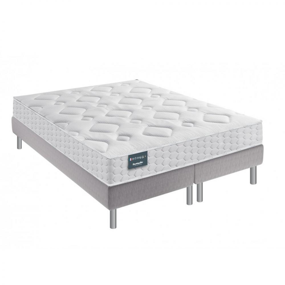 Ensemble Dunlopillo EUGEN 4 180x200 matelas mousse Aérial et Latex 24 cm double sommier à lattes fixe