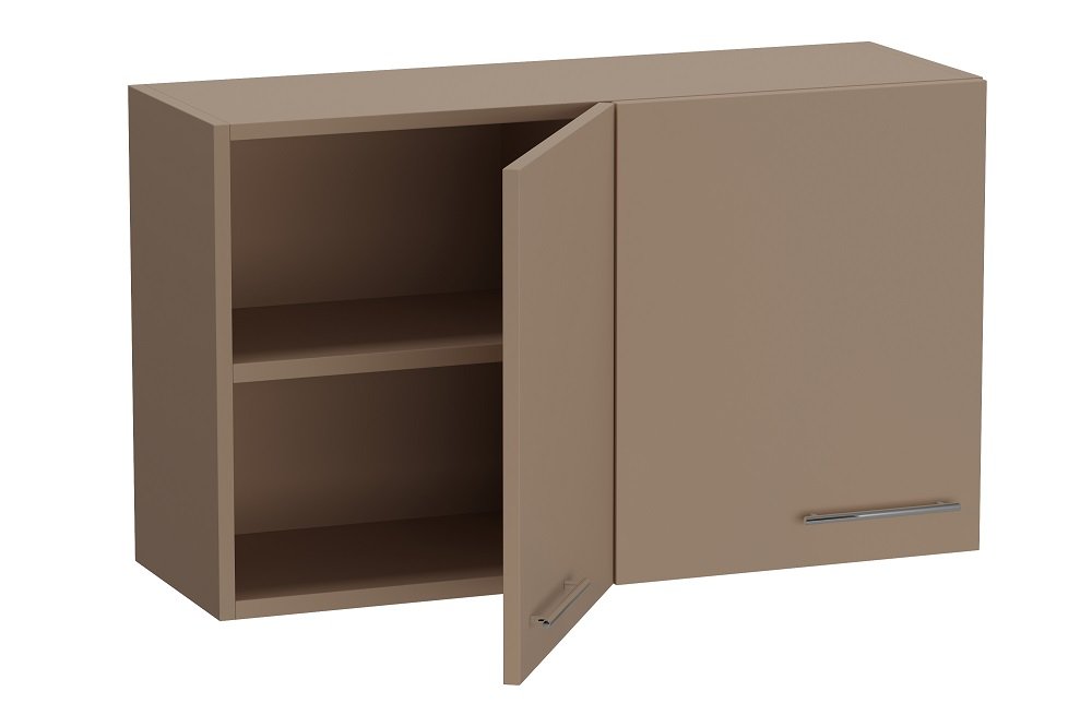 Ensemble de rangement pont 2 portes taupe mat largeur 200 cm