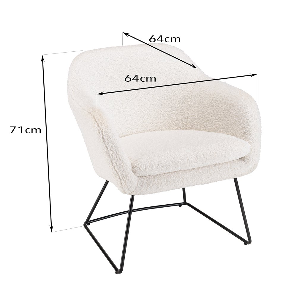 Fauteuil design au meilleur prix Fauteuil design GOTHY Blanc