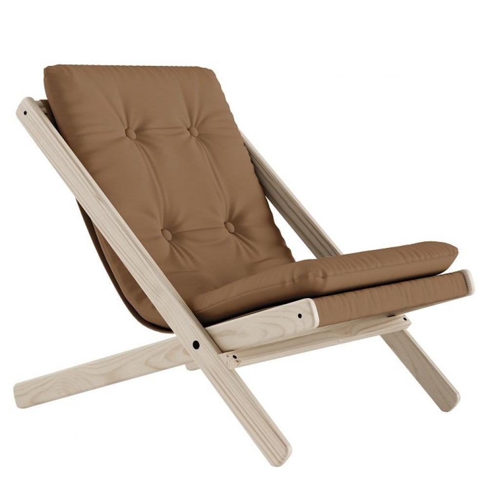 Fauteuil futon BOOGIE hêtre massif coloris mocca