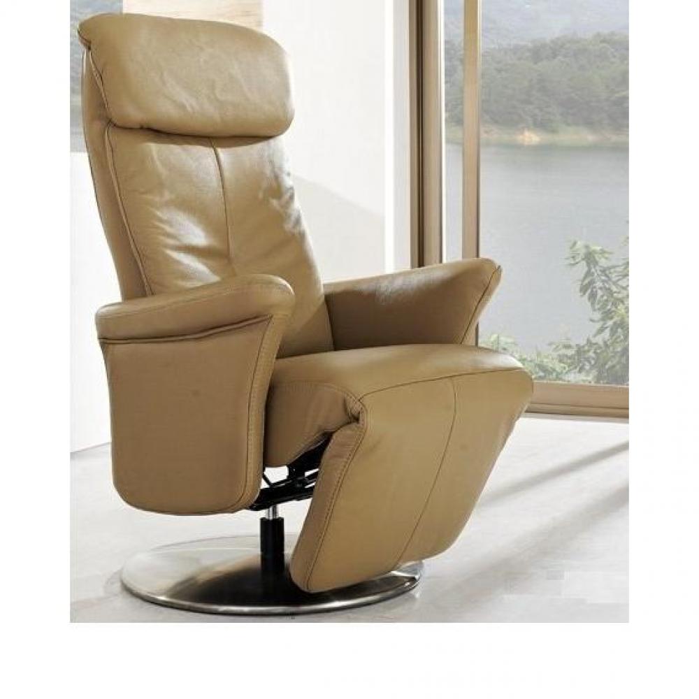 Klokje Nieuwjaar item Canapé relax électrique & manuel au meilleur prix, ADAM fauteuil relax,  cuir vachette taupe | Inside75
