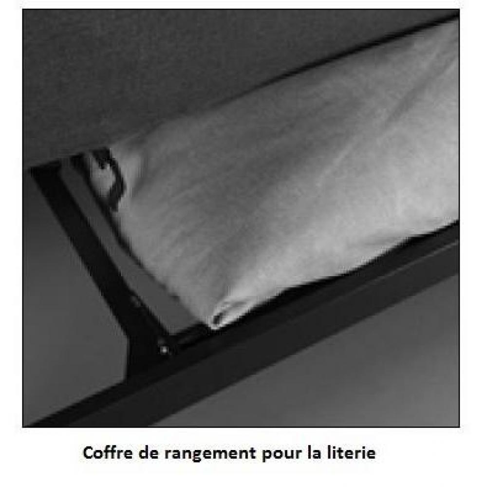 INNOVATION LIVING  Canapé convertible clic-clac MINIMUM lit 140*200 cm capitonné tissu Mixed Dance Grey