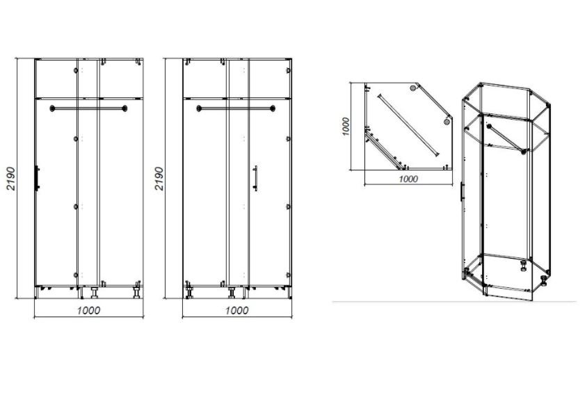 Composition angle lit escamotable blanc DYNAMO SOFA canapé intégré marron 90*200 cm 301/100 cm