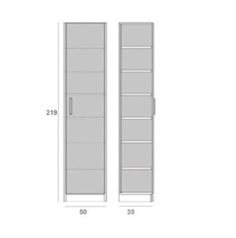 Composition lit escamotable blanc mat DYNAMO SOFA canapé intégré gris Couchage 140 x 200 cm colonne armoire + bibliothèque