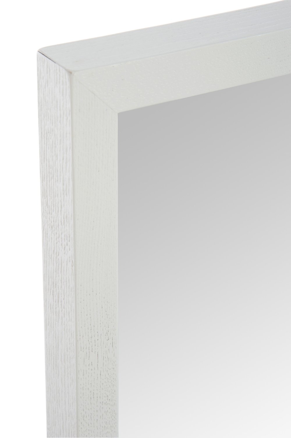 Miroir rectangulaire WAYT en bois blanc.