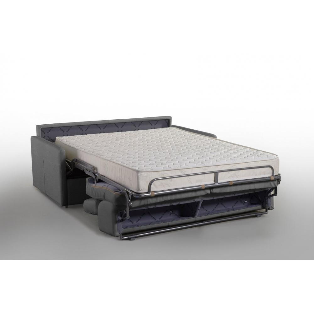 Canapé lit 3 places PARIS 140cm EXPRESS sommier lattes matelas 16cm