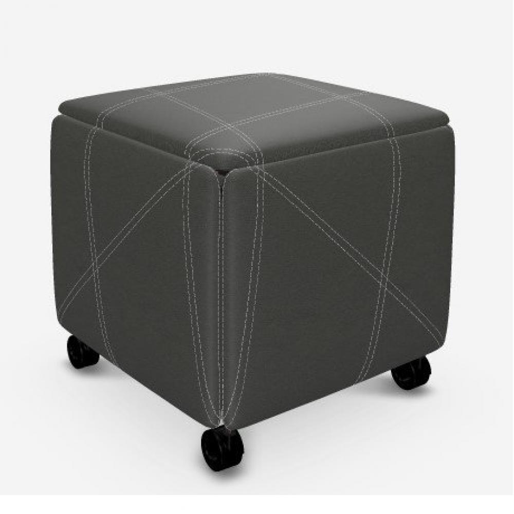 Pouf transformable CUBIX Polyuréthane enduit graphite