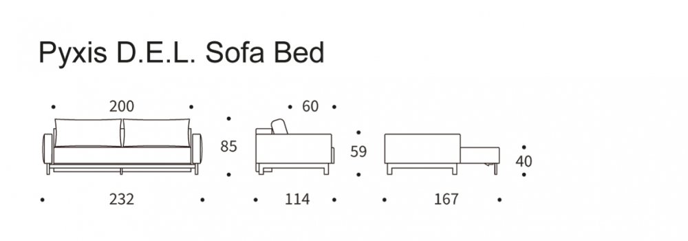 INNOVATION LIVING  Canapé design gigogne PYXIS DELUXE EXCESS LOUNGER  convertible Phobos Mocha