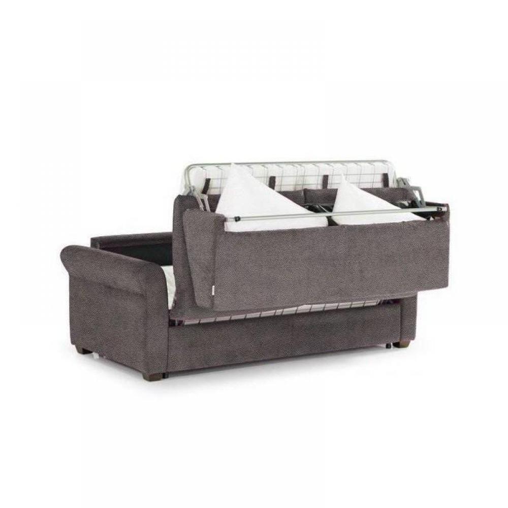 Canapé lit 3 places ROMANTICO convertible 140cm EXPRESS sommier lattes matelas 16cm