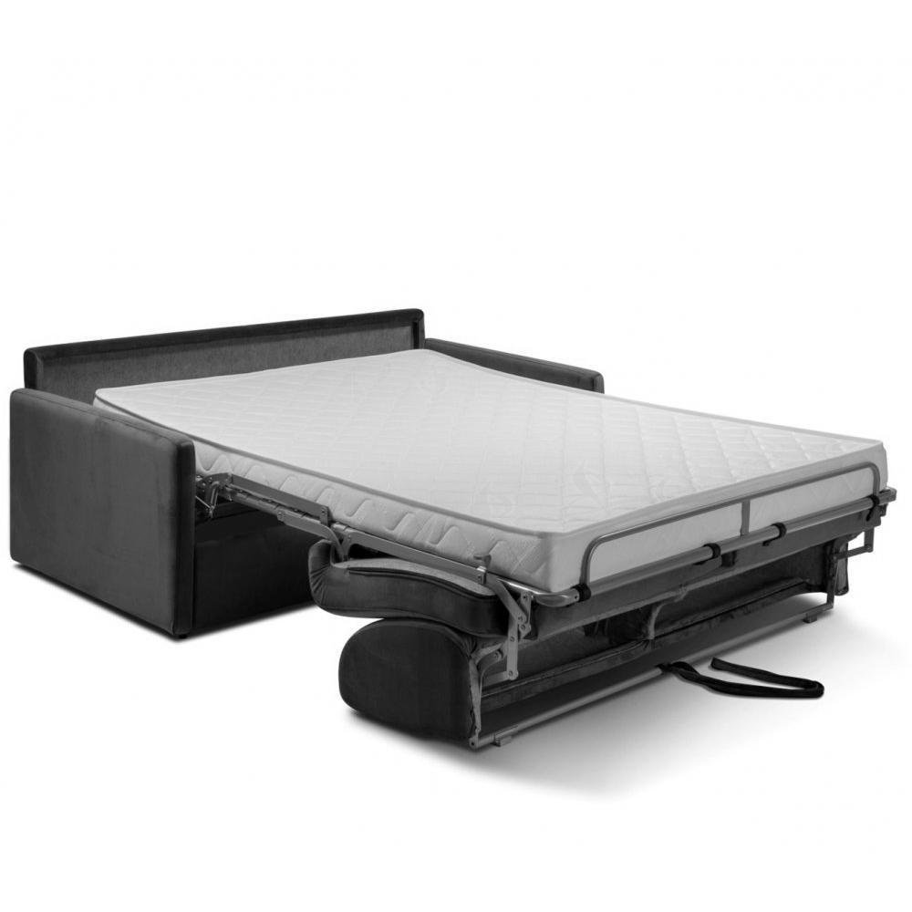 Canapé lit SUN convertible EXPRESS 140cm sommier lattes matelas 16cm