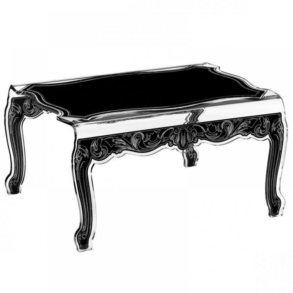 BAROQUE noir table basse ACRILA plexi design