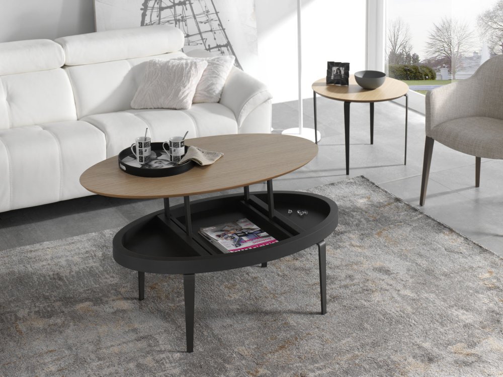 TABLE BASSE RELEVABLE