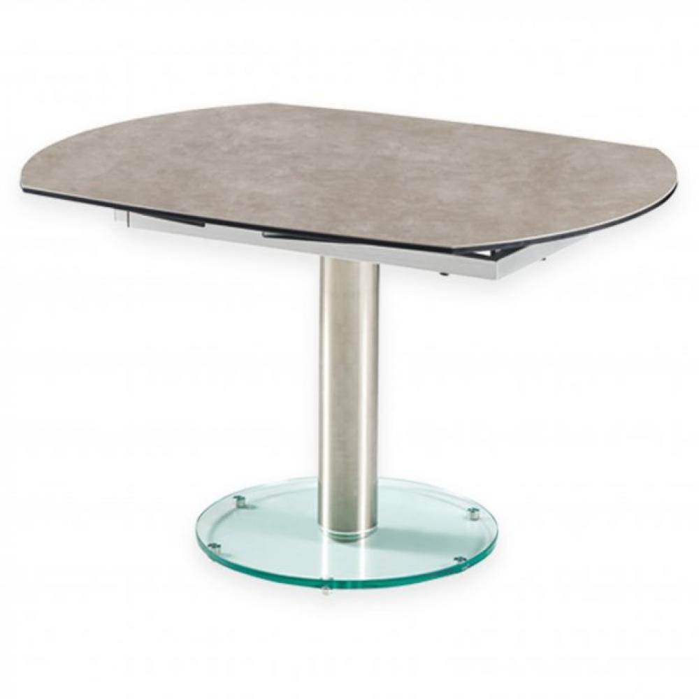 Table de repas extensible MEXICO GREY CREAM  plateau et allonge en céramique 