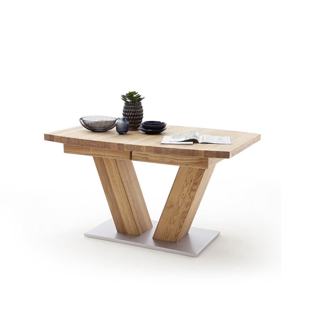 Table extensible MONKA 180/270 x 100 cm chêne sauvage huilé massif