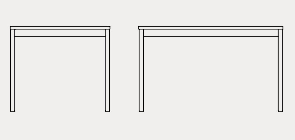 Table extensible 8 couverts SNAP 190 cm pieds métal plateau mélaminé blanc