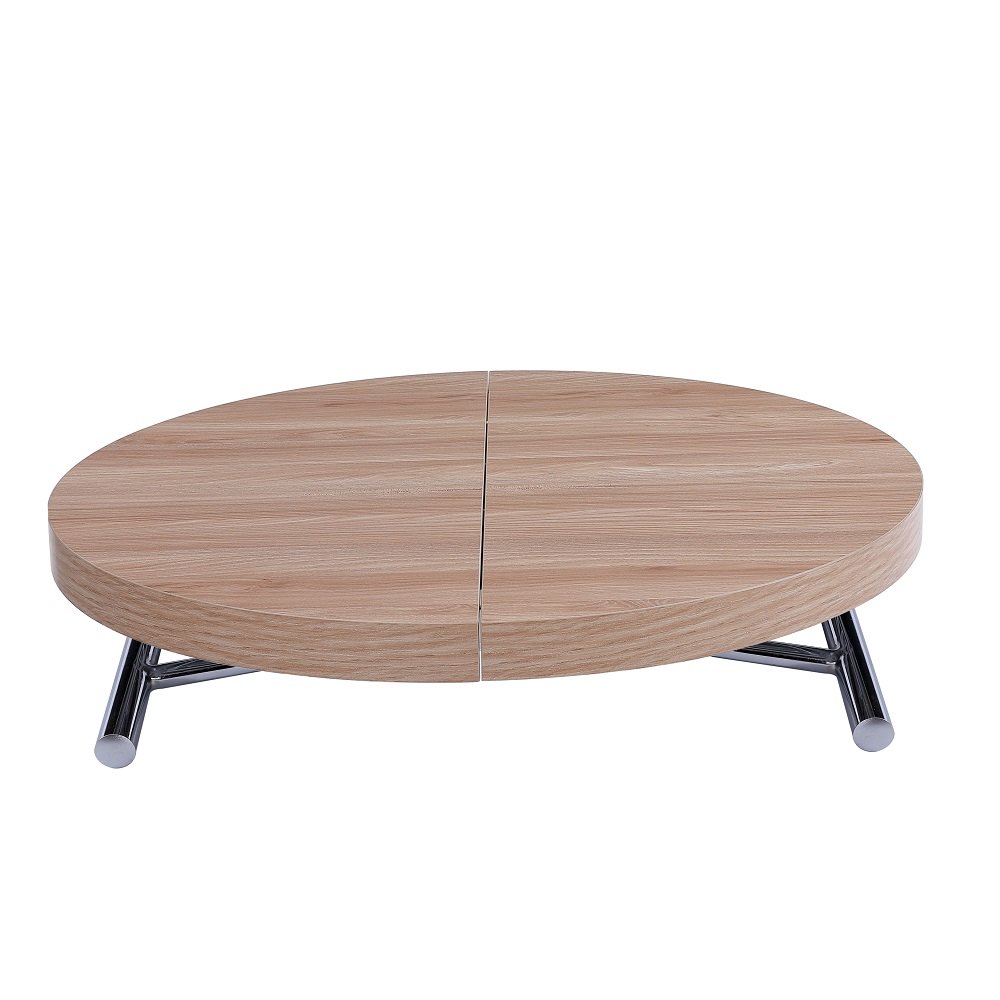 Table ronde extensible en chêne / plateau 115 cm