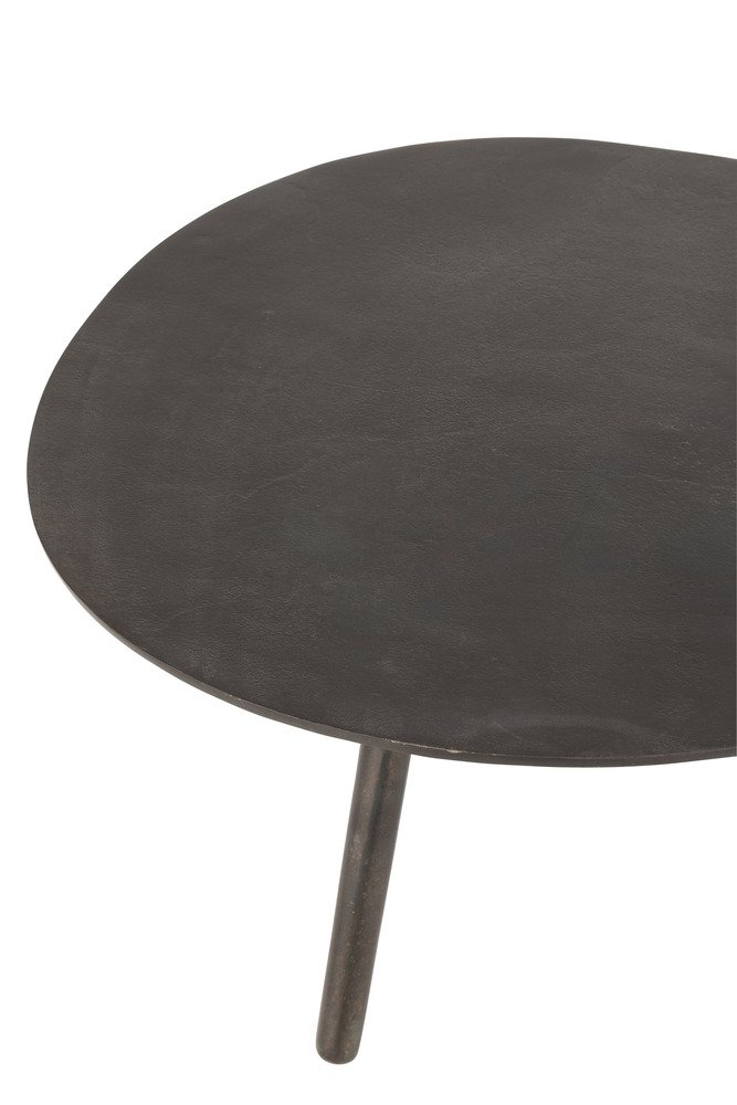 Table de salon MISTE en Aluminium Noir / Small