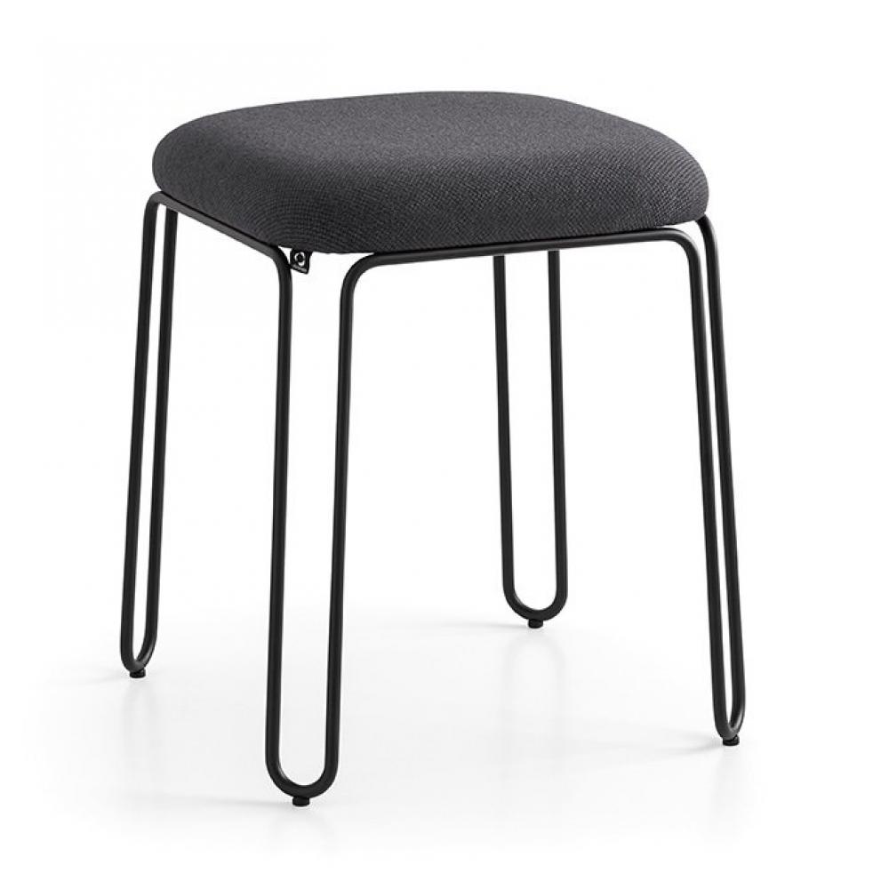  Tabouret  STULLE  structure métal assise tapissé hauteur 50 cm