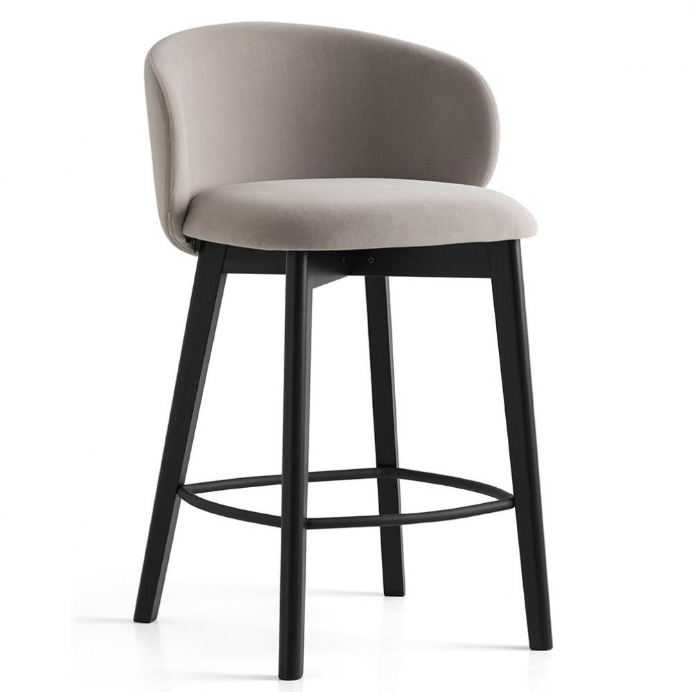  Tabouret TUKA structure bois assise rembourré hauteur 88cm