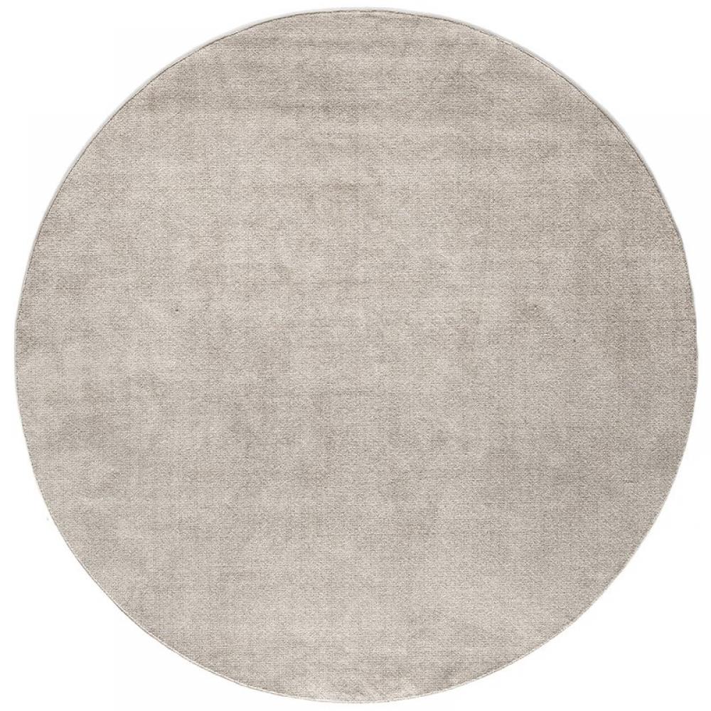 Tapis de sol rond  VULLY polyester recyclé beige