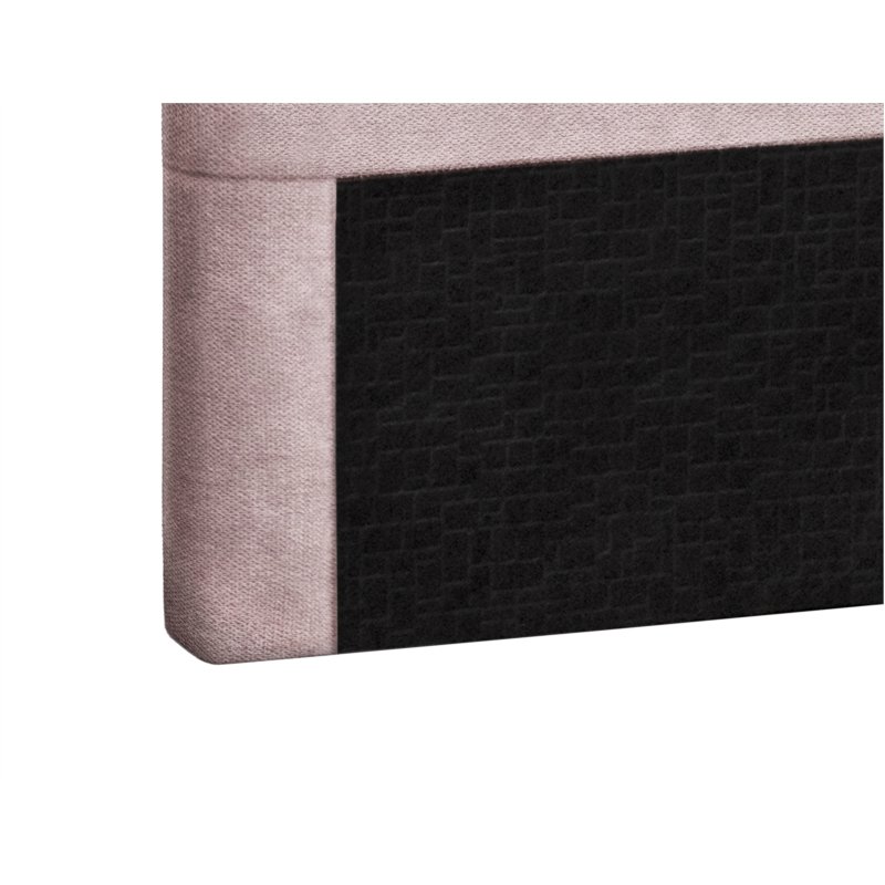 Tête de lit MONA quadrillé rose 140 x 120cm 