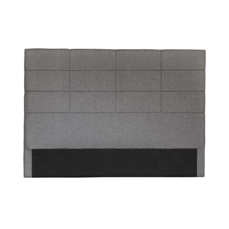 Tête de lit MONA quadrillé gris 160 x 120cm 