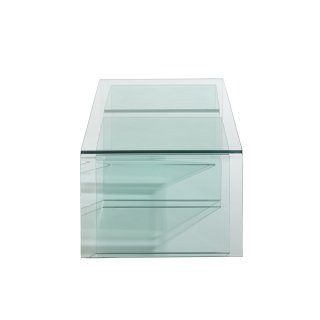 Set de 3 tables gigognes MAINTY en verre transparent