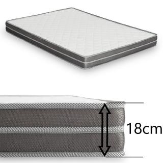 Canapé d'angle réversible EXPRESS MASTER MATELAS 18CM 120 cm sommier lattes RENATONISI