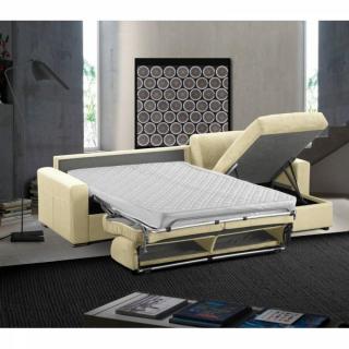 Canapé d'angle réversible EXPRESS MASTER MATELAS 18CM 120 cm sommier lattes RENATONISI