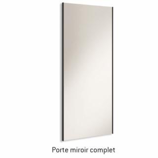 Armoire 3 portes coulissantes 296,2 x 220 couleur Arios frange Blanco Laquée porte miroir centrale