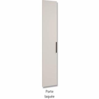 Armoire d'angle bibliothèque couleur Habana Gris Laquée hauteur 240 cm