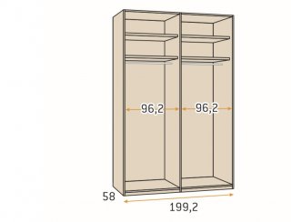 Armoire d'angle bibliothèque couleur Habana Gris Laquée hauteur 240 cm